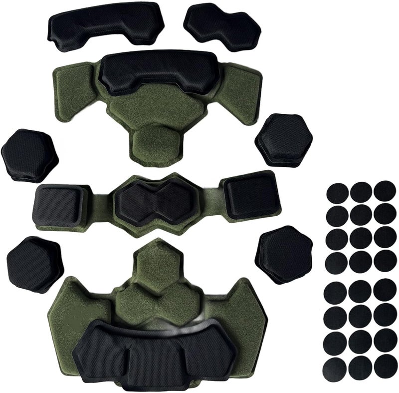 BShasrlim Multi-Sport Helmet Pad Inserts - Universal Helmet Comfort Padding Kit - Memory Foam Replacement Pads for Cycling, Motorcycle,Airsoft,Sports & Safety Helmets - Image 1